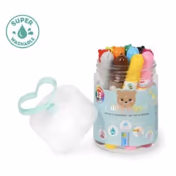 Feutres - LEGAMI - TDM001 - Set de 12 - Couleurs lavables - Pour enfants à partir de 3 ans