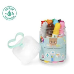 Feutres - LEGAMI - TDM001 - Set de 12 - Couleurs lavables - Pour enfants à partir de 3 ans