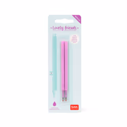 Legami Set de 2 Recharges pour Stylo à Encre Gel - Lovely Friends, violette - Vue supplémentaire 2