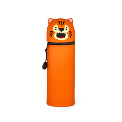 Legami Trousse en Silicone Souple 2-en-1 - Kawaii, Tiger