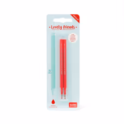 Legami Set de 2 Recharges pour Stylo à Encre Gel - Lovely Friends, rouge - Vue supplémentaire 2