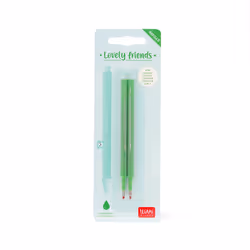 Legami Set de 2 Recharges pour Stylo à Encre Gel - Lovely Friends, vert - Vue supplémentaire 2