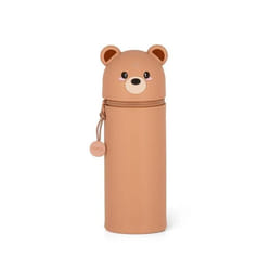 Trousse Ecole 2 en 1 - LEGAMI - KA0011 - Silicone Souple - Ours - Kawaii
