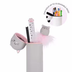 Legami VKA0016 Trousse à crayons Silicone Gris