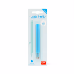 Legami Set de 2 Recharges pour Stylo à Encre Gel - Lovely Friends, bleu - Vue supplémentaire 2