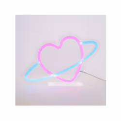 Lampe LED à Effet Néon It's a Sign La lampe à poser Legami It's a Sign allie design contemporain et ambiance lumineuse avec s ...