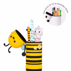 Legami Trousse en Silicone Souple 2-en-1 - Kawaii, Bee - Vue supplémentaire 3