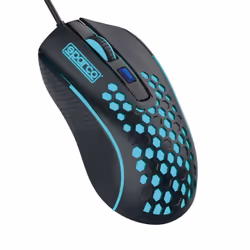 Sparco SPMOUSE, Droitier, USB Type-A, 3600 DPI, Noir, Turquoise