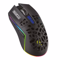 Sparco SPWMOUSE, Droitier, RF sans fil, 4800 DPI, Noir