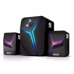 Sparco SPSPEAKERSPRO, Avec fil, 11 W, 150 - 20000 Hz, 10 Ohm, Noir