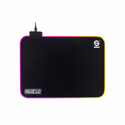 Sparco SPMOUSEPAD, Mûre, Monochromatique, Tapis de souris de jeu