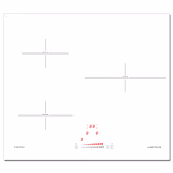 Airlux ATI632WHN, Blanc, Intégré, Plaque avec zone à induction, Verre-céramique, 3 zone(s), 3 zone(s)