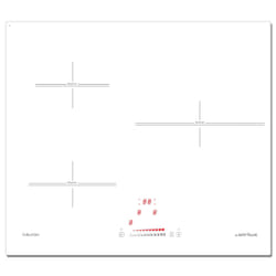 Airlux ATI632WHN plaque Blanc Intégré Plaque avec zone à induction 3 zone(s)