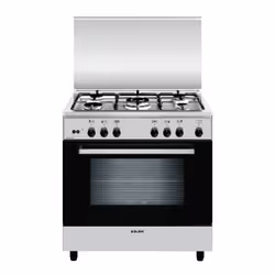 Glem Gas A855GI, Cuisinière, Acier inoxydable, Rotatif, En haut devant, Gaz, 5 zone(s)