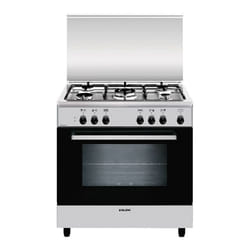 Glem Gas A855EI four et cuisinière Gaz Noir, Acier inoxydable A