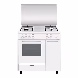Glem Gas AS854GX, Cuisinière, Blanc, Rotatif, Devant, Gaz, 4 zone(s)