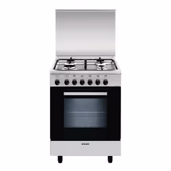 Glem Gas A654MI6, Cuisinière, Acier inoxydable, Rotatif, Devant, Gaz, 4 zone(s)