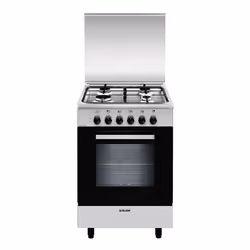 Glem Gas A554MI6, Cuisinière, Acier inoxydable, Rotatif, Devant, Gaz, 4 zone(s)