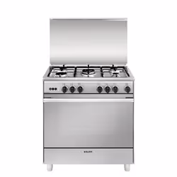 Glem Gas U855VI, Cuisinière, Acier inoxydable, Rotatif, Devant, Gaz, 5 zone(s)
