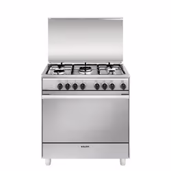 Glem Gas U855MI6, Cuisinière, Acier inoxydable, Rotatif, Devant, Gaz, 5 zone(s)