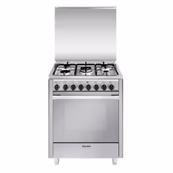 Glem Gas U765MI6, Cuisinière, Acier inoxydable, Rotatif, Devant, Gaz, 5 zone(s)