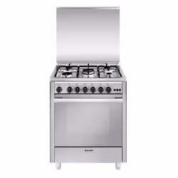 Glem Gas U765VI, Cuisinière, Acier inoxydable, Rotatif, Devant, Gaz, 5 zone(s)