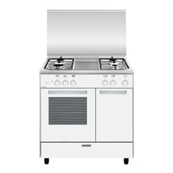 Glem Gas GA85PMWH four et cuisinière Gaz Acier inoxydable, Blanc A