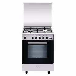 Glem Gas GA650CMIX, Cuisinière, Acier inoxydable, Boutons, Rotatif, Devant, Gaz, 4 zone(s)