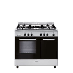 Glem Gas GA96PCGIX four et cuisinière Gaz Noir, Acier inoxydable B