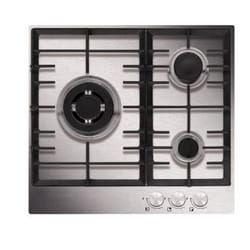 Airlux AT635HIX-V1 plaque Acier inoxydable Intégré Gaz 3 zone(s)