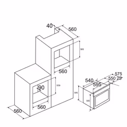 Airlux AFP212IX four 70 L A Acier inoxydable