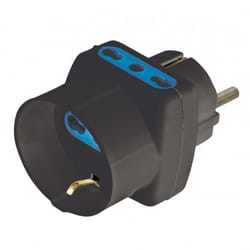 Redline RDL5917 adaptateur prise d'alimentation Type L (IT) Type L (IT) + Type F Noir