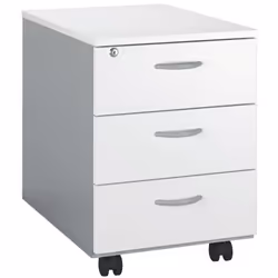 Idéal pour former une desserte qui se place à coté ou en dessous de votre bureau. Structure : Panneaux de particules mélaminé ...