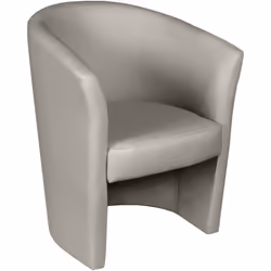 FAUTEUIL - Fauteuil de salon, Assise rembourrée, Chaise avec accoudoirs en simili cuir, 65x60h78 cm, Gris. STRUCTURE ET UTILI ...