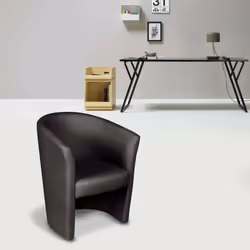 Fauteuil noir élégant et confortable idéal pour être placé aussi bien dans votre salon que dans votre chambre, parfait aussi  ...