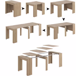 Description générale La Table Console Compton est une table à manger extensible, idéale pour les repas en famille ou entre am ...