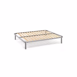Sommier double orthopédique DMORA Margaret - Gris - 160x190 cm - Made in Italy