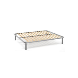 Sommier double orthopédique DMORA Margaret - Gris - 160x190 cm - Made in Italy