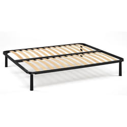 Sommier à lattes DMORA Base Orthopédique 180x190 en contreplaqué de bouleau - Gris