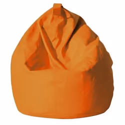 Dmora Pouf élégant couleur orange Dimensions 80 x 120 x 80 cm
