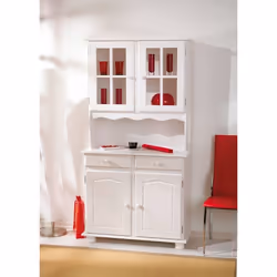 Buffet Darmstadt 88x32h198 cm blanc