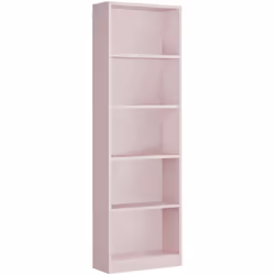 LIBRAIRIE POMONA - Bibliothèque haute avec 5 étagères, Étagère de bureau ou de chambre, Étagère moderne avec compartiments, c ...