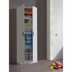 ARMOIRE À USAGES MULTIPLES SALEM - Armoire auxiliaire à 2 portes, Étagère à chaussures avec 3 étagères, Meuble à chaussures h ...