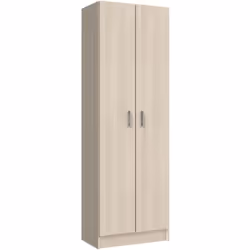 ARMOIRE POLYVALENTE SALEM - Armoire auxiliaire à 2 portes, Étagère à chaussures avec 3 étagères, Meuble à chaussures haut mod ...