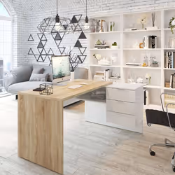 Description générale Le Bureau Greensboro est un bureau réversible multifonction, idéal pour optimiser l'espace dans les peti ...