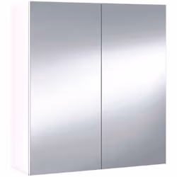 ARMOIRE MURALE DE SALLE DE BAINS LAFAYETTE - Meuble colonne pour salle de bain, Casier suspendu, Couleur blanc brillantcm 60x ...