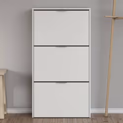 MEUBLE À CHAUSSURES ESCONDIDO - Meuble à chaussures avec 3 portes battantes, Armoire à double capacité pouvant contenir jusqu ...