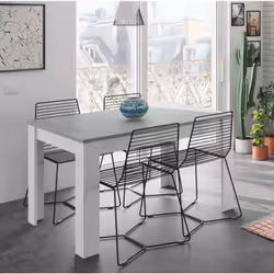 Description générale Table à manger extensible Midland, disponible en dimensions de 140/190x90h78 cm, avec un design moderne  ...