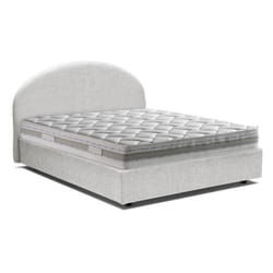 Lit simple Beatrice - DMORA - Luna Design - Ouverture frontale - Convient pour matelas 80x190 - Blanc