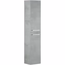 COLONNE DE SALLE DE BAINS ALEXANDRIA - Meuble colonne pour salle de bain avec 2 portes, Armoire murale suspendue avec 2 étagè ...